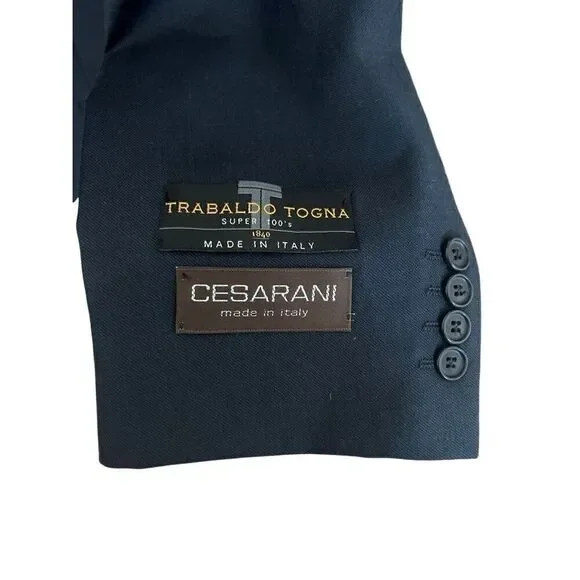 Cesarani navy blazer made in Italy nwt - Picture 5 of 6